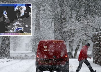Parts of Britain to see rare phenomenon as freezing Arctic winds batter the UK