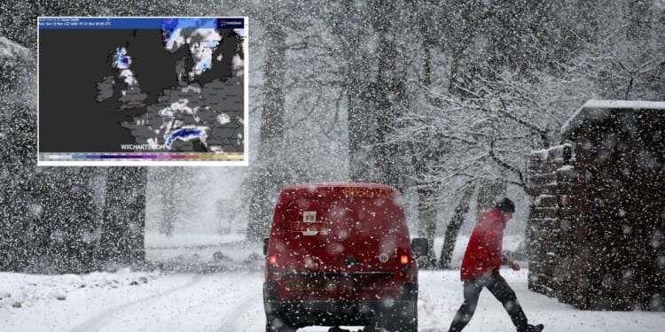 Parts of Britain to see rare phenomenon as freezing Arctic winds batter the UK