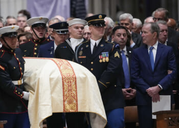 Trump, Vance snubbed at Cheney funeral; Bush eulogizes