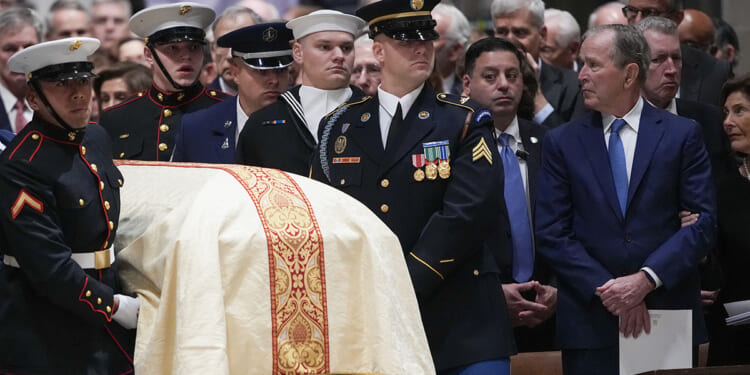 Trump, Vance snubbed at Cheney funeral; Bush eulogizes