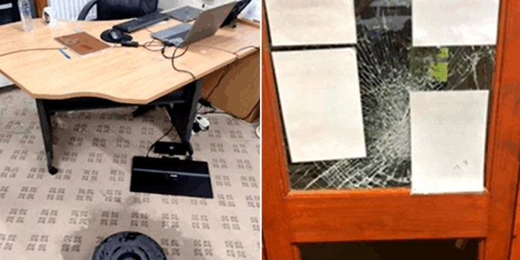 Illegal migrants 'went berserk and smashed up office' at RAF Wethersfield, shocking footage reveals