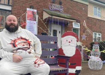Hero dad turns house into 'Christmas Wonderland' as thousands of lights go up for charity