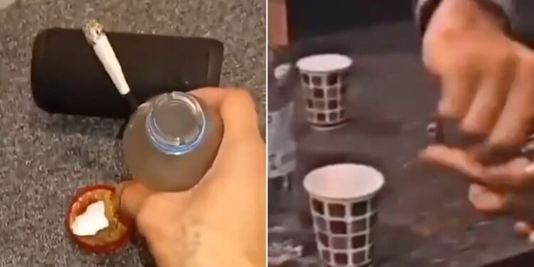 Illegal migrants embroiled in brazen drug and alcohol use inside RAF Wethersfield, shocking footage reveals