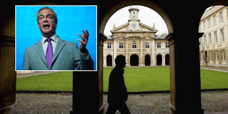 Cambridge University cosies up to Nigel Farage 'to get ready for a Reform government'