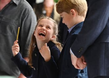 Charlotte melts hearts with her adorable reaction to making George laugh | Royal | News