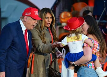 Donald And Melania Trump Celebrate Halloween At The White House After Successful Asia Trip