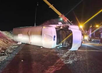 Dozens injured as bus carrying church group overturns