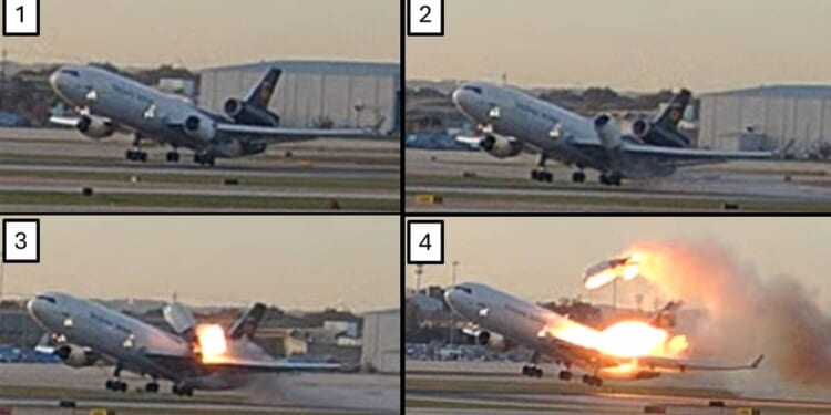 Fatal UPS crash new horror photos show engine ripping off | US | News