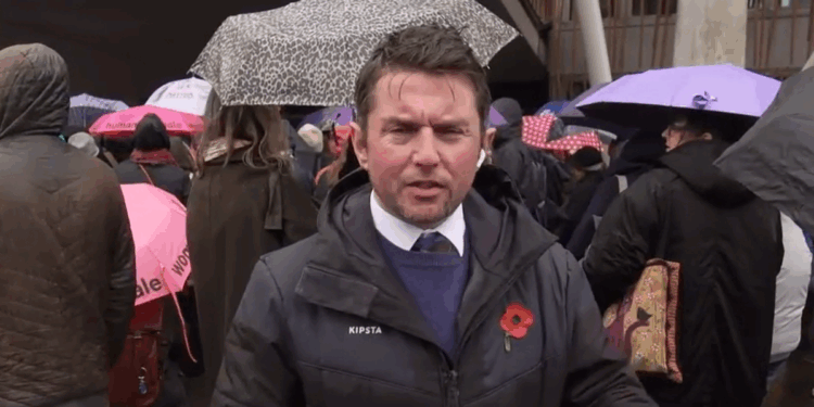 GB News' Tony McGuire reports on the women's rights protest in Holyrood