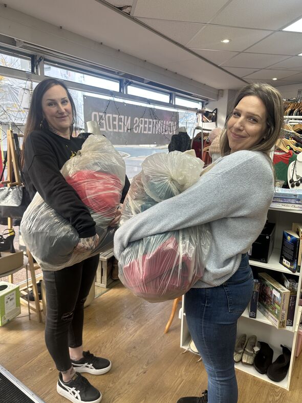Two charity shop volunteers in Streatham