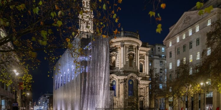 Is it curtains for St Mary-le-Strand? No, it’s an illusion