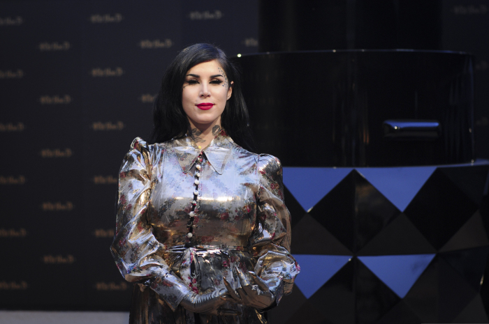 Kat Von D attends Kat Von D Beauty 10th Anniversary Party at Vibiana Cathedral on May 10, 2018 in Los Angeles, California.