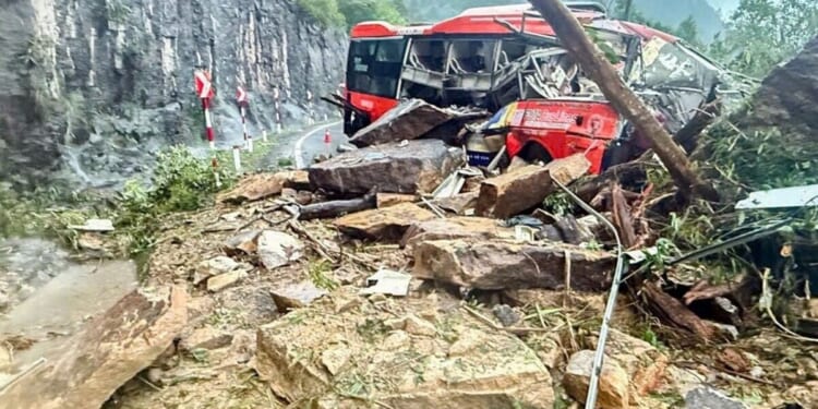 Landslide bus horror kills six people and injures 19 on popular tourist route | World | News