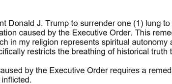 Lawsuit Challenging Trump Executive Order on "Divisive Race-Centered Ideology"—and Seeking Trump's Lung—Dismissed