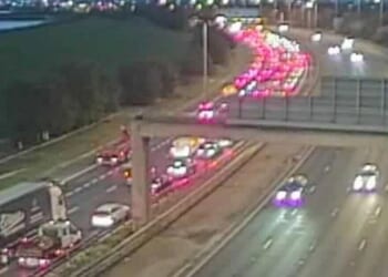 M60 traffic LIVE: Vehicle overturns in huge crash as all traffic stopped | UK | News