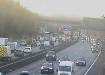 M60 traffic: Three-car crash sparks five miles of queues | UK | News