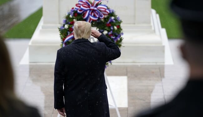 Trump Honors Veterans As 'Wall of Flesh and Blood That Has Defended Our Freedom For 250 Years' – RedState