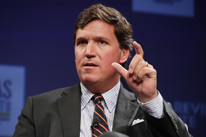 Tucker Carlson speaks during 2022 FOX Nation Patriot Awards at Hard Rock Live at Seminole Hard Rock Hotel & Casino Hollywood on November 17, 2022, in Hollywood, Florida. 