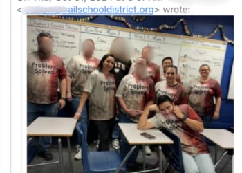 Viral shirts were not mocking Charlie Kirk: school disrict