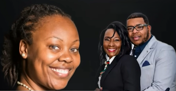LaToshia Daniels (L), Tabatha Archie (C) and her late husband, Pastor Brodes Perry.