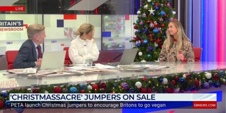 Andrew Pierce stunned at 'horrible' Peta Christmas jumper featuring dead turkey