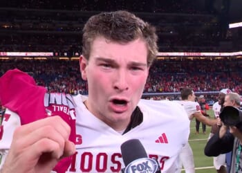 Indiana's Fernando Mendoza gives 'glory to God' for championship