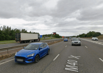 Lorry full of suspected migrants sparks motorway chaos as police detain 14 people