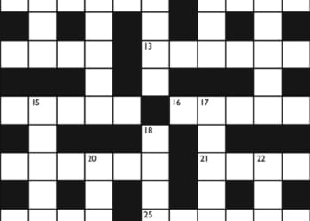 Crossword No. 1751
