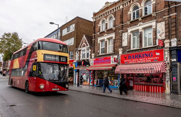Barking high street in East London Barking high street in East London