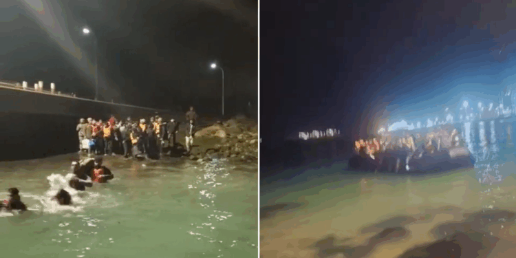 Channel calm shattered as HUNDREDS of small boat migrants set sail for Britain after 28-day lull