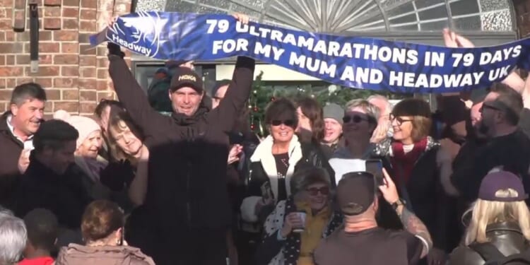 Runner Sam King completes record-breaking 79 ultramarathons after mother suffered brain bleed