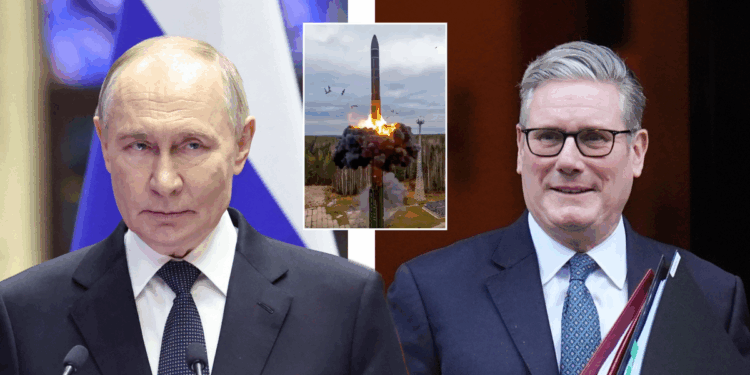 Vladimir Putin brands Keir Starmer 'little pig' and moves nuclear missiles within EIGHT minutes of London