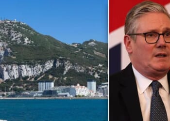 Britons will not be able to enter Gibraltar without Spanish border guards' permission as Keir Starmer hands over border control to EU