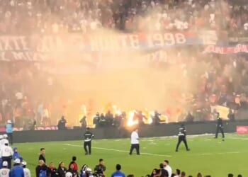 At least 59 injured in fan violence as police seized more than 120kg of pyrotechnics