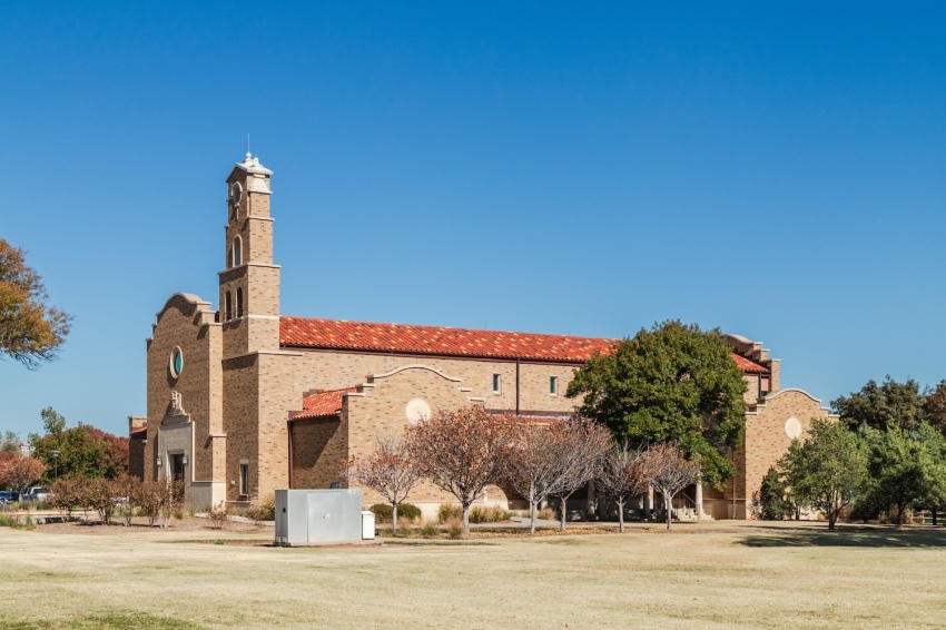 The Kent R. Hance Chapel on the campus of Texas Tech University in Lubbock, Texas. 