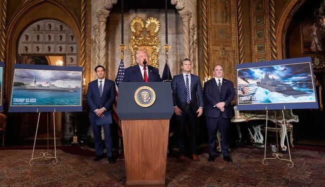 Pres. Trump, Sec. of War Hegseth, and Navy Sec. Phelan Announce Golden Age of Naval Fleets – RedState