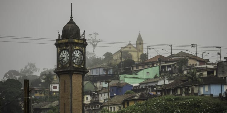 The British-built ghost town situated in the jungle where clocks stop at same time