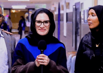 Minnesota's Catholic Lieutenant Governor Peggy Flanagan wears a hijab in public protest against Donald Trump