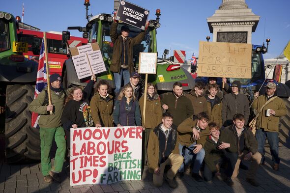 Farmers Tractors Budget Protest In London