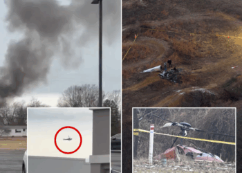 One dead and another severely hurt after two aircraft smash into each other mid-air