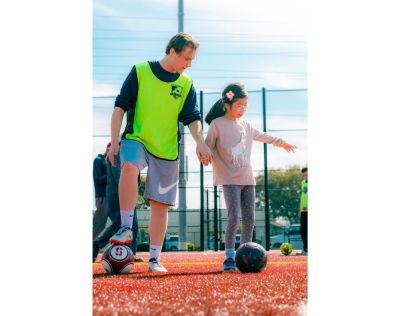 E-Soccer is a free community program that brings together people with and without special needs.