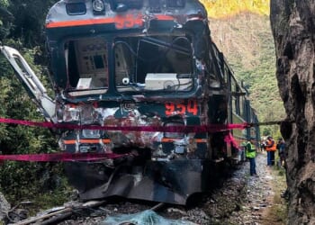 One dead and more than FORTY injured after head-on train crash at world-famous landmark