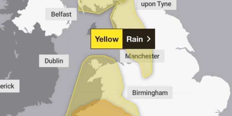 Amber warning as month's worth of rain set to fall in 24 hours | Weather | News