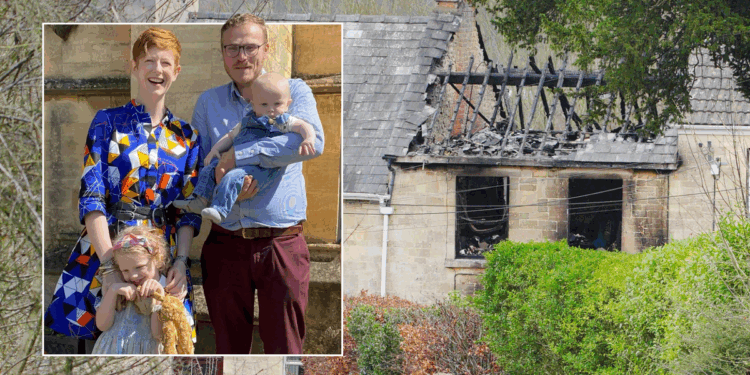 Boxing Day fire: Mother and two children who died in Stroud blaze are pictured