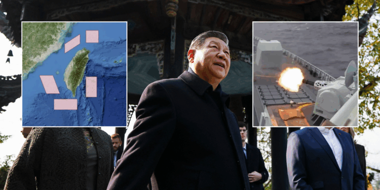 Chinese armed forces SURROUND country in chilling 'live-fire' combat threat