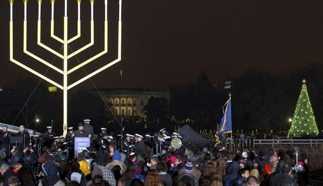 DC Cuts Through the Darkness, Lighting the Menorah on the First Night of Hanukkah – RedState