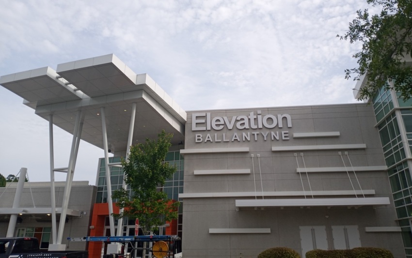 The Ballantyne campus of Elevation Church, a multisite megachurch based in Charlotte, North Carolina. 