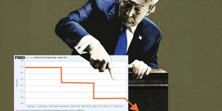 Federal Reserve defers to Donald Trump by cutting interest rates by 25 points