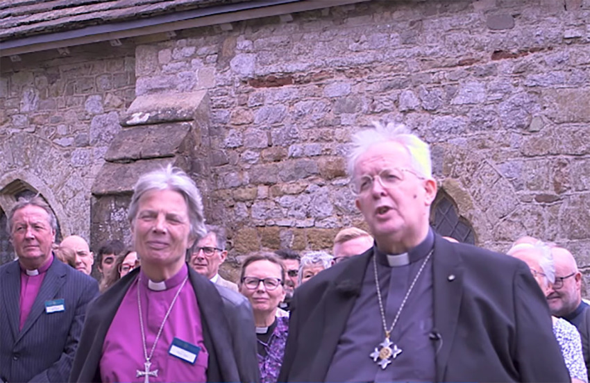 The Most Rev. Cherry Elizabeth Vann, second from left, was named the 15th Archbishop of Wales in July.