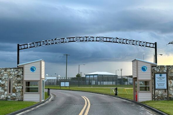 Clouds hover over the entrance of the Florida State Prison in Starke, Florida. Clouds hover over the entrance of the Florida State Prison in Starke, Florida.